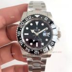 Swiss 3186 Rolex GMT-Master II Noob Factory v7 Watches - 904L Steel Black Dial
